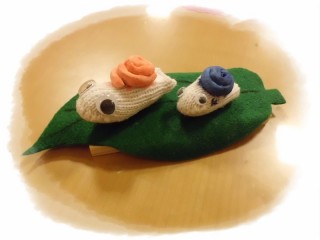 でんでんむし男さんとでんでんむし子さん