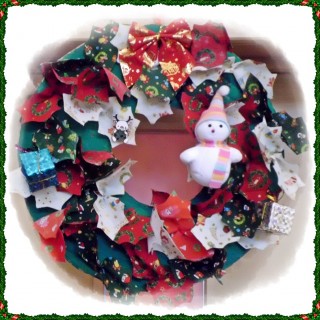 今年の手作りリース