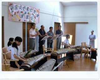 昨年徳地での演奏風景