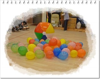 風船がいっぱい